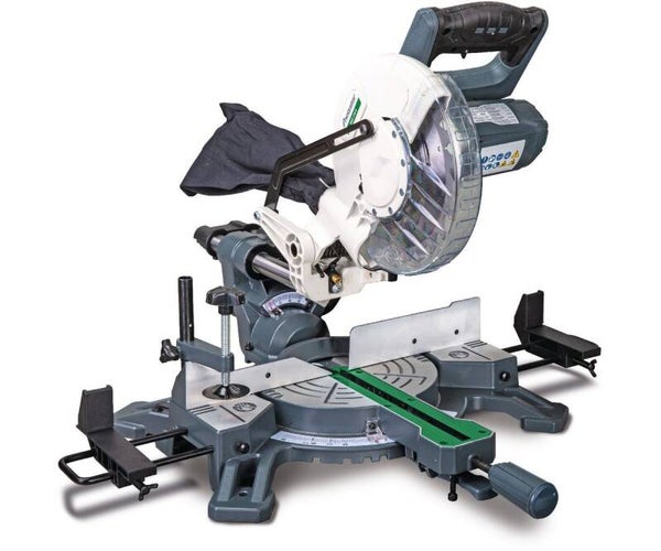 Plintenzaag afkortzaag verstekzaag zaagblad 210 mm 1,5 kW 230V trekfunctie laserlijn incl. cirkelzaagblad Holzstar