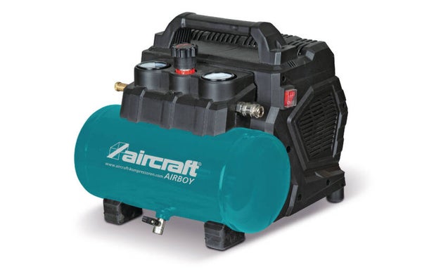 Compressor geluidsarm olievrij ketel 6 L 0,6 kW / 0,81 Pk 111 L/min 8 bar 230V Aircraft