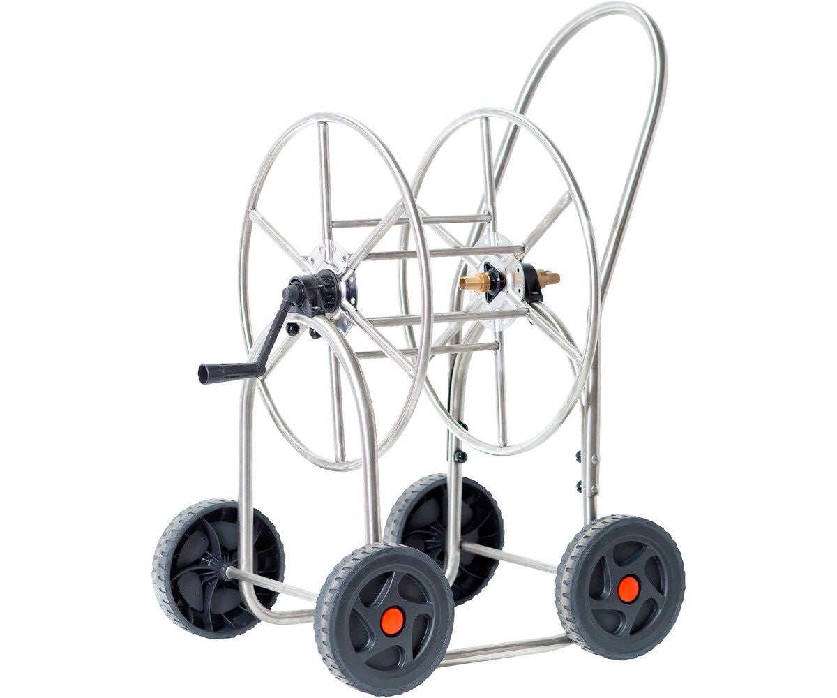 Slangenwagen RVS 4 wielen 80m 3/4" MW Tools