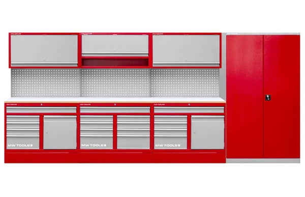 Werkplaatsmeubilair 4,4M met kast MW Tools