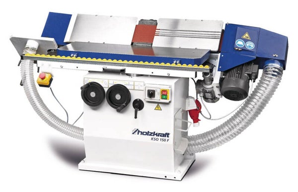 Oscillerende kantenschuurmachine schuurlengte 1050 mm slijpband 150x3000 mm 3 kW 400V met aparte motor 0,25 kW Holzkraft