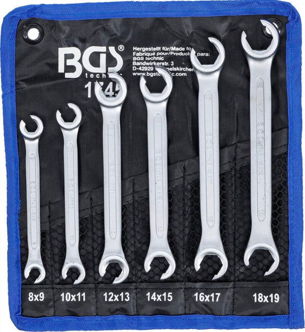Open ringsleutelset | 8 x 9 - 18 x 19 mm | 6-dlg.