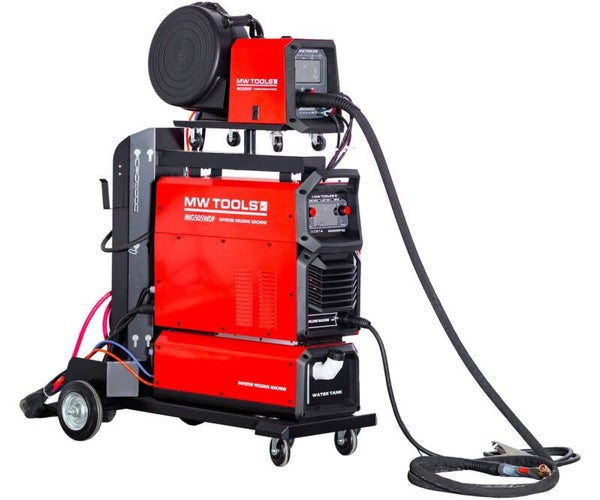 Industrieel lasapparaat 400V dubbel puls MIG 500A met koeler MW Tools