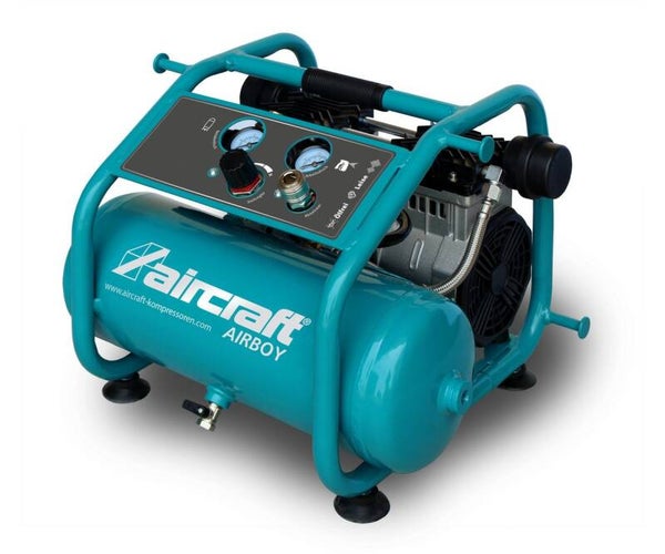 Compressor geluidsarm olievrij ketel 8 L 1,3 kW / 1,75 Pk 240 L/min 10 bar 230V Aircraft