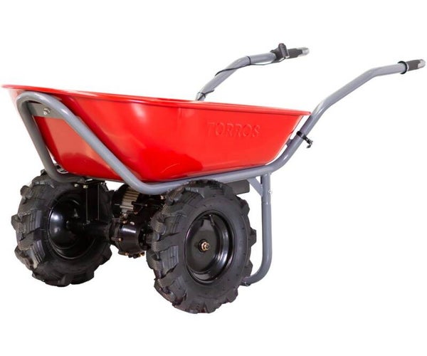 Elektrische kruiwagen met dubbel voorwiel 100l 260kg - batterij 40V / 6Ah Torros