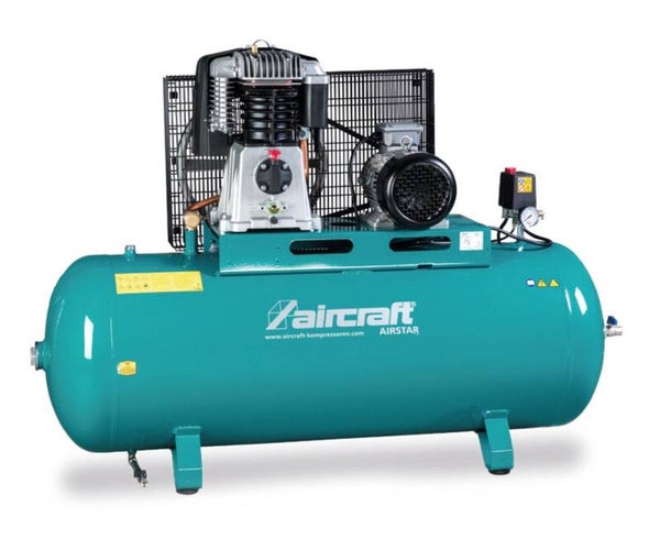 Zuigercompressor 4 kW 10 bar 500L 520 l/min 400V Aircraft