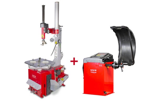 Set bandenwisselaar BT200M 230V+ balanceermachine BB205 230V MW Tools