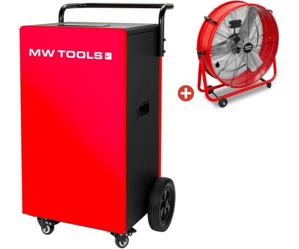 Set BDM90N bouwdroger + MV600L ventilator MW Tools
