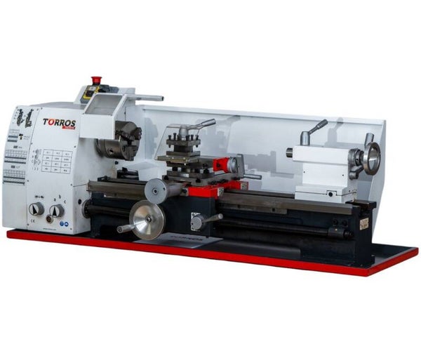 Metaaldraaibank centerhoogte 140 mm centerlengte 700 mm spilboring 26 mm 0,85 kW 230V 6 snelheden Torros
