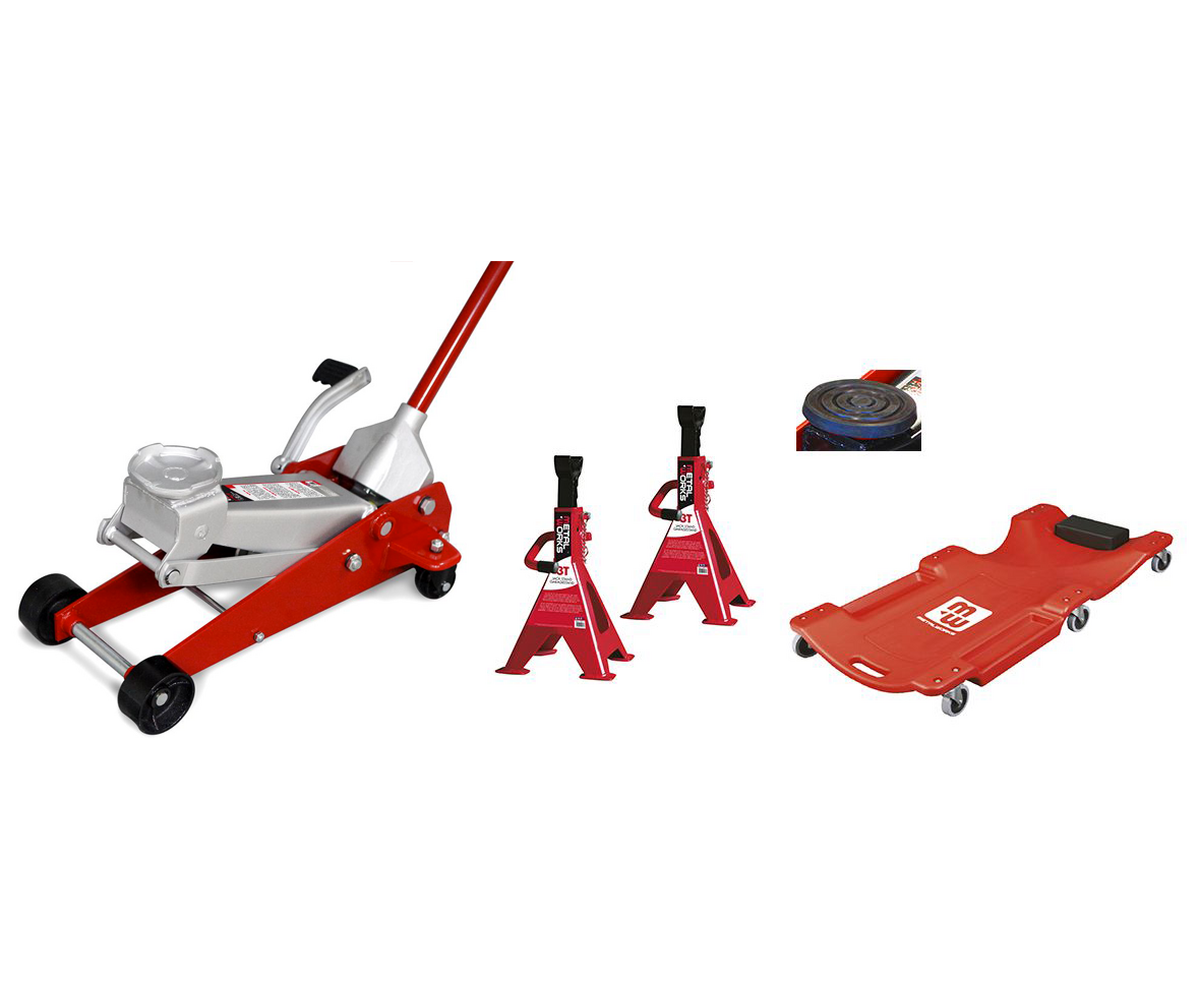 Garagekrik 3T, garagestands, zadel en montageligbed MW Tools