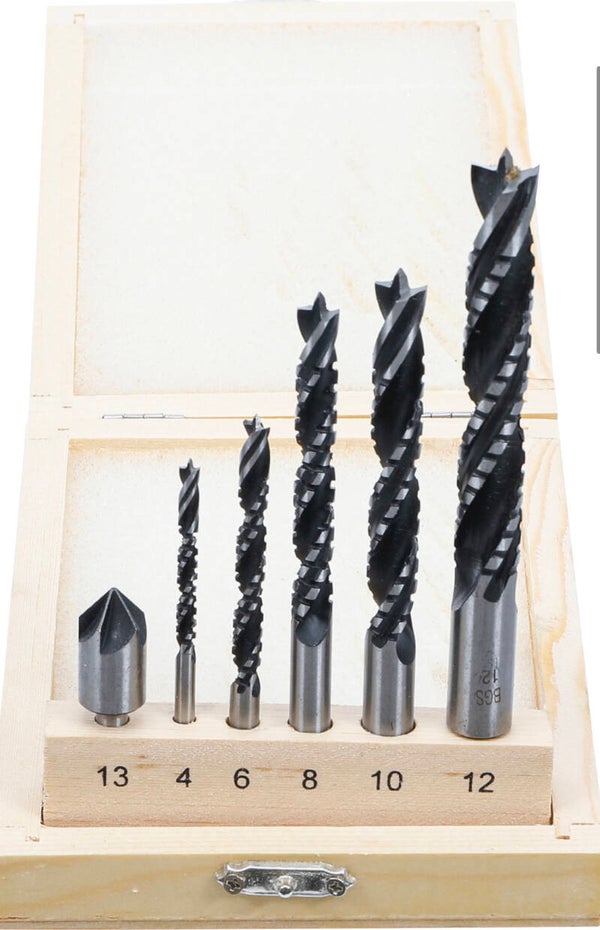 Freesboren hout | 4 - 12 mm | 6-dlg