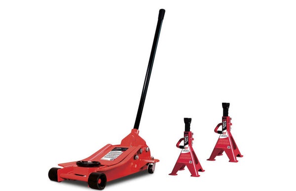 Hydraulische garagekrik 2,5T en garagestands MW Tools