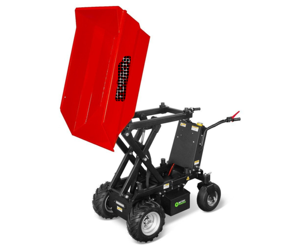 Elektrische schaardumper 500 kg - Hydraulische kiepbak - Kiphoogte 1,20 m Stattos