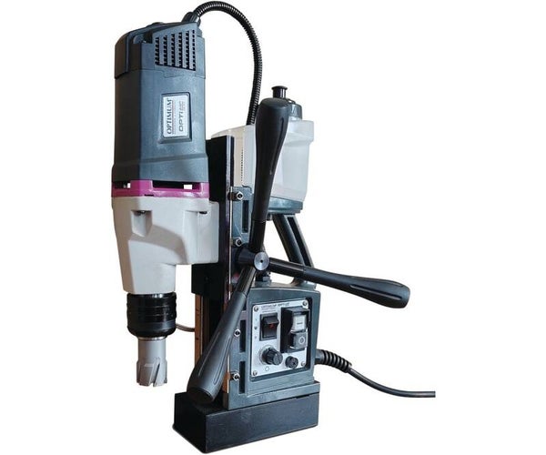 Magneetboormachine kernboren tot ø 35x35 mm 1,6 kW magneet 14800 N variabele toerentalregeling 100-550 tpm Optidrill