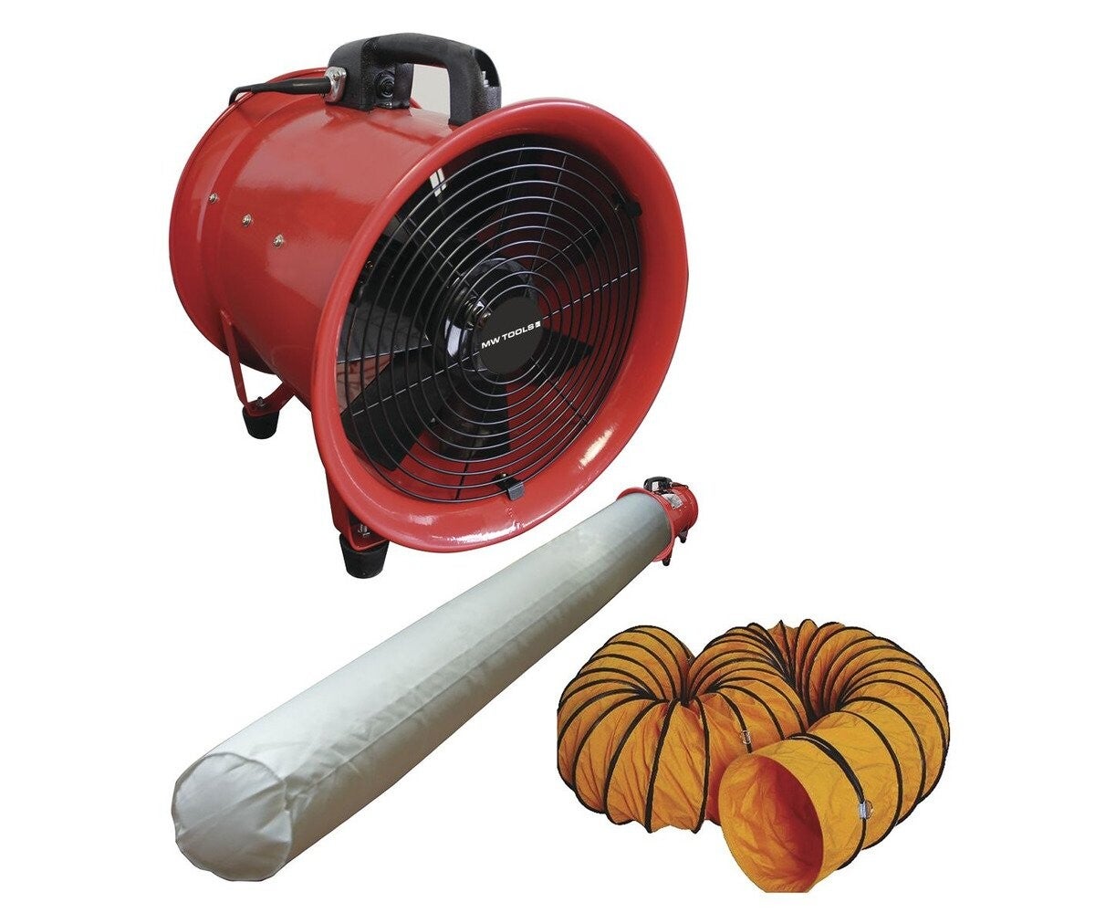 Ventilator MV300 met slang en filterzak MW Tools