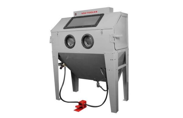 Professionele straalcabine 420 L met afzuiging MW Tools