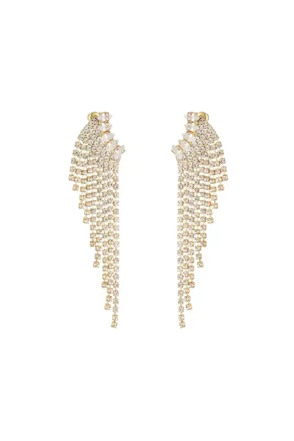 Statement strass oorbellen