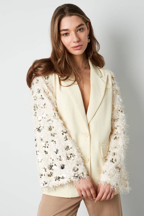Sparkle blazer.