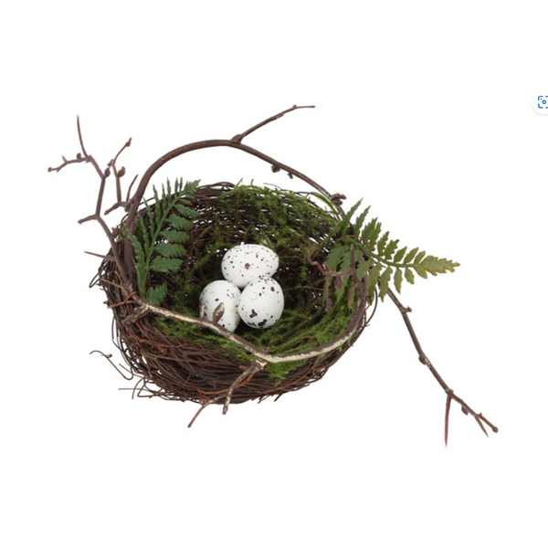 Decoratienestje met eitjes.