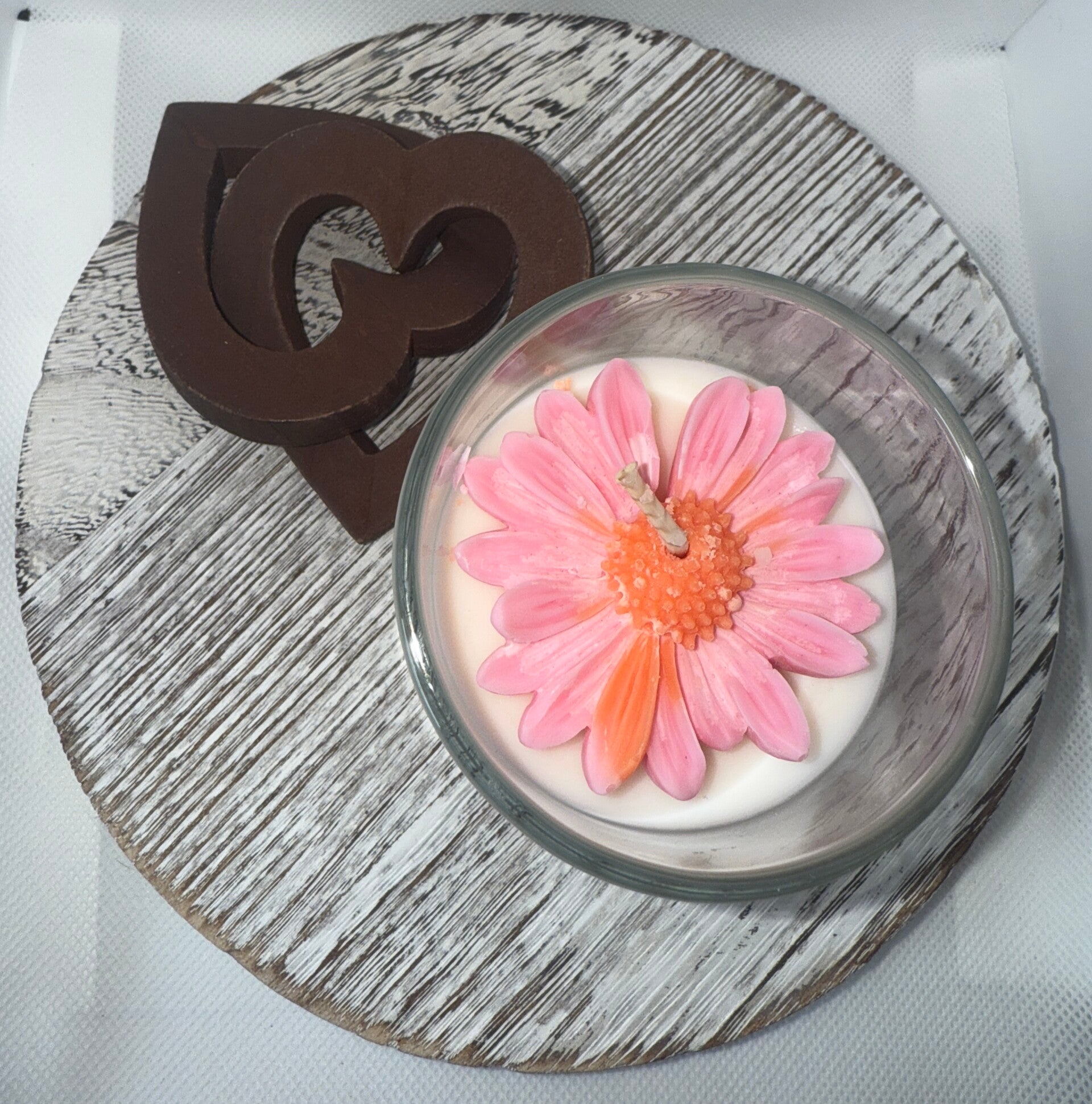 Sunshine Daisy / Sea shells 4.5oz candle (glass jar with lid)