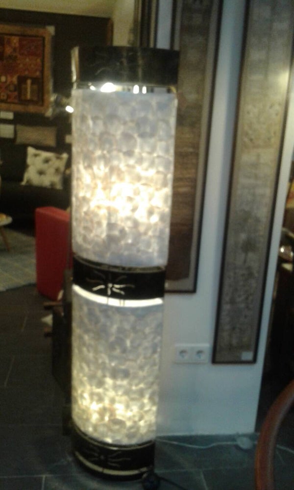 Schelp Vloerlamp ellips model 1.50m hoog