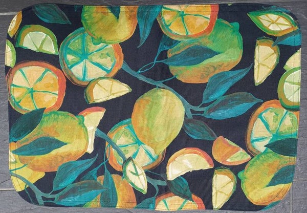 set van  2 Placemats met Citroenen