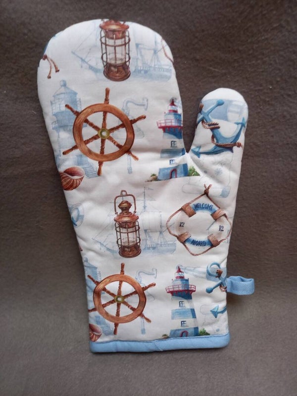 Set van 2 ovenwanten  maritiem