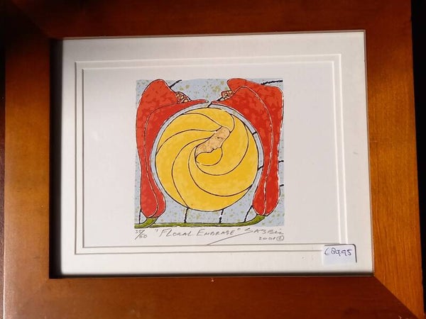 Zeefdruk  "Floral Embrace"