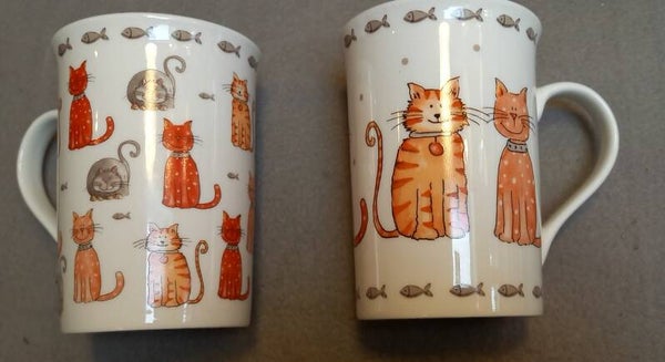 Set van 2 Bekers met poesjes