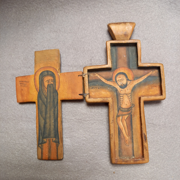 Ethiopische zak icoon in de vorm van een kruis