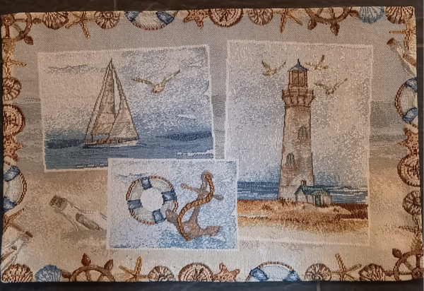 Placemat met nautische motieven
