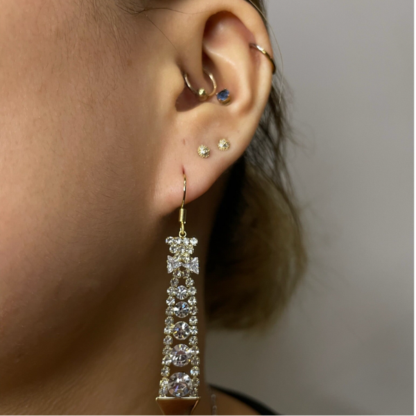 Golden Halo Oorbellen (046)