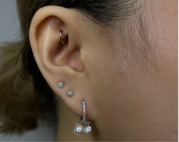 Pearl Spark Oorbellen (056)