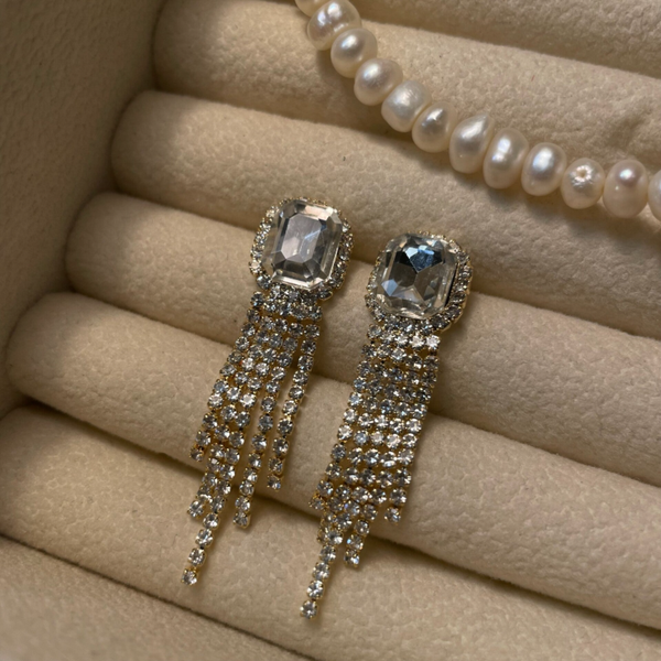 Sparkling Elegance Gold Oorbellen (005)