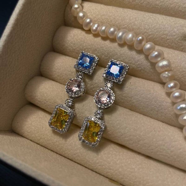 Trio of Diamonds Oorbellen (013)
