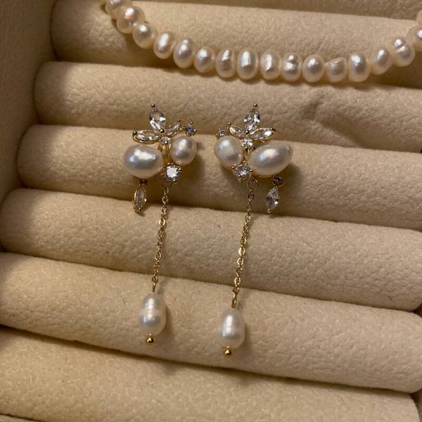 Pearl Blossom Oorbellen (016)