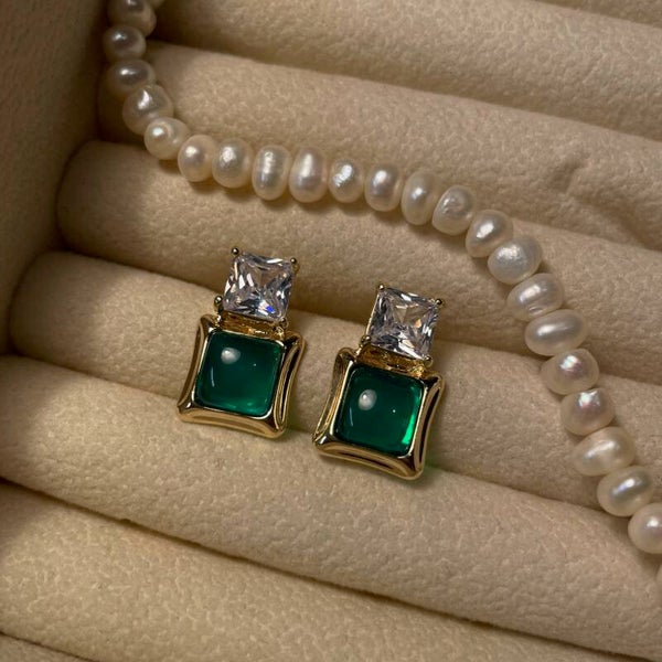 Green Glow Oorbellen (024)