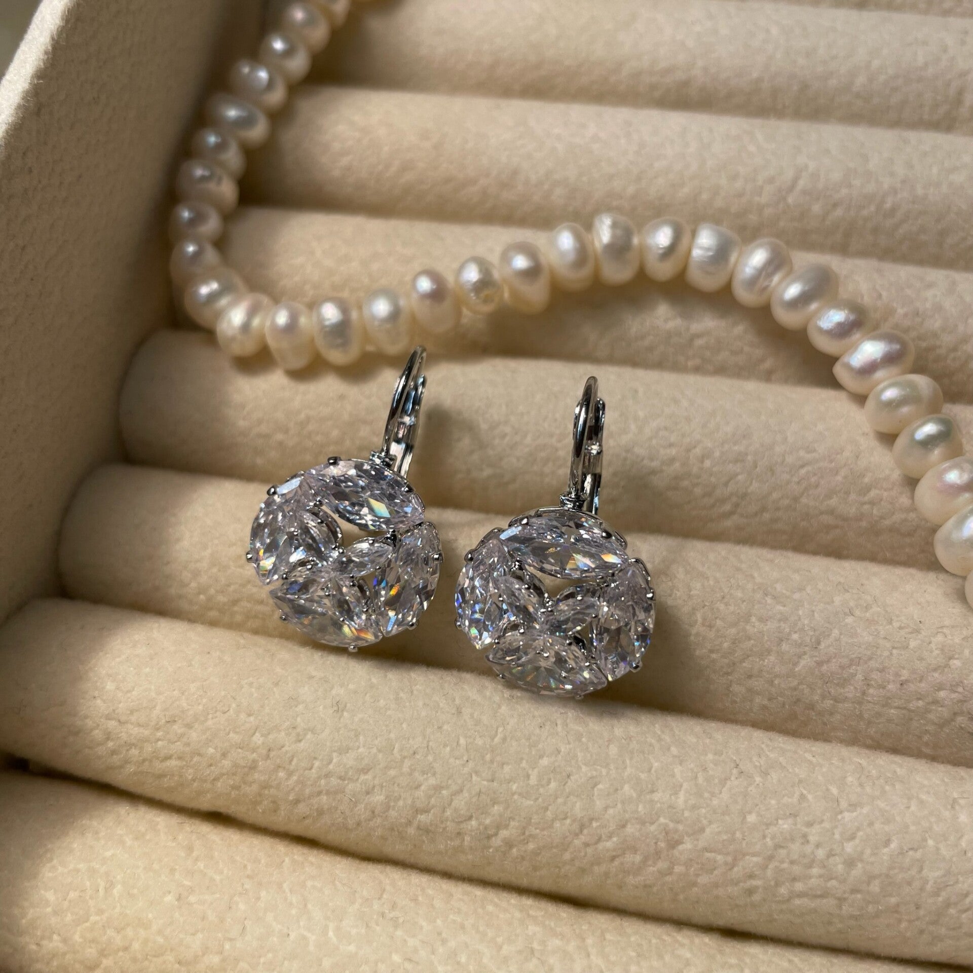 Diamond Pendant Oorbellen (029)