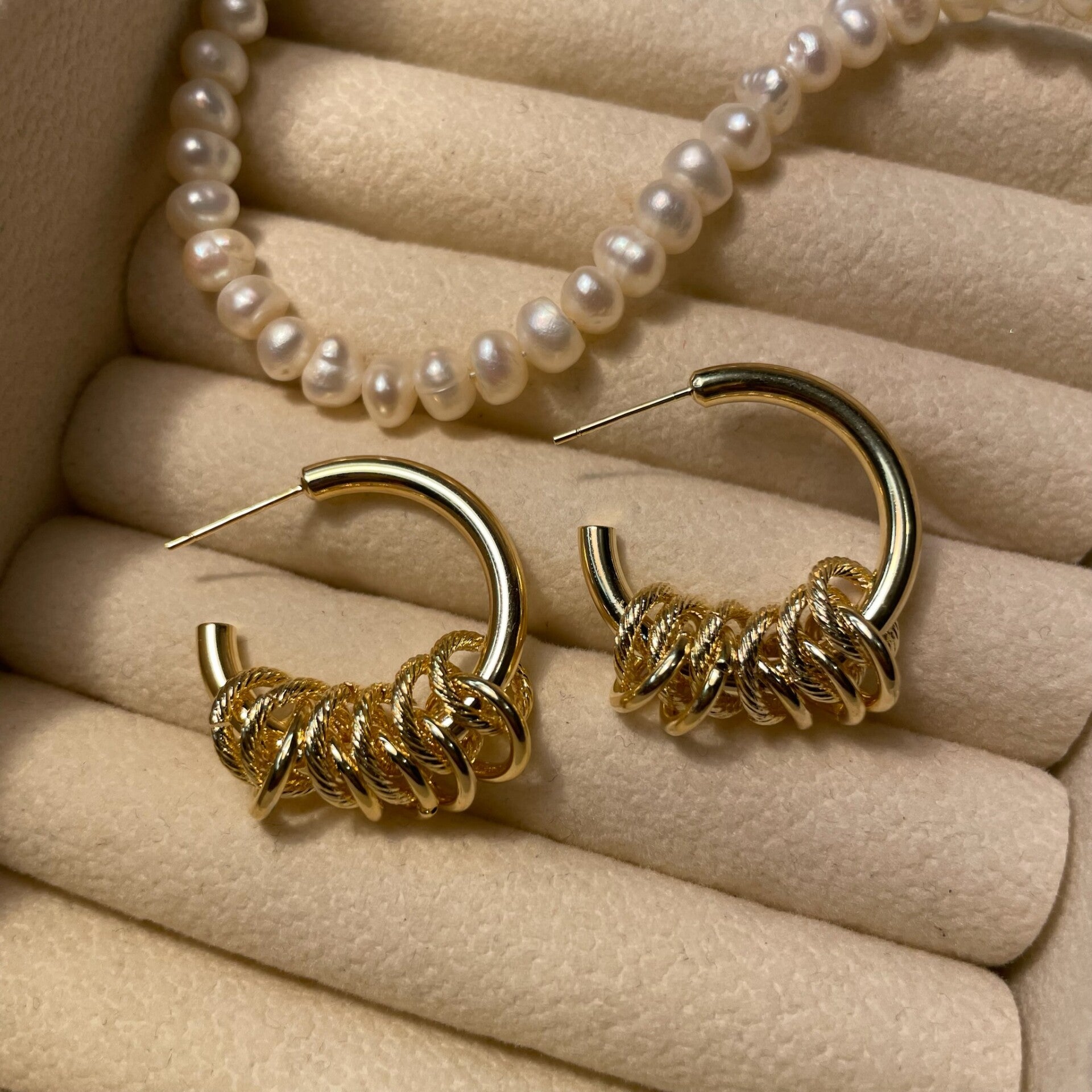 Layered Rings Oorbellen (037)