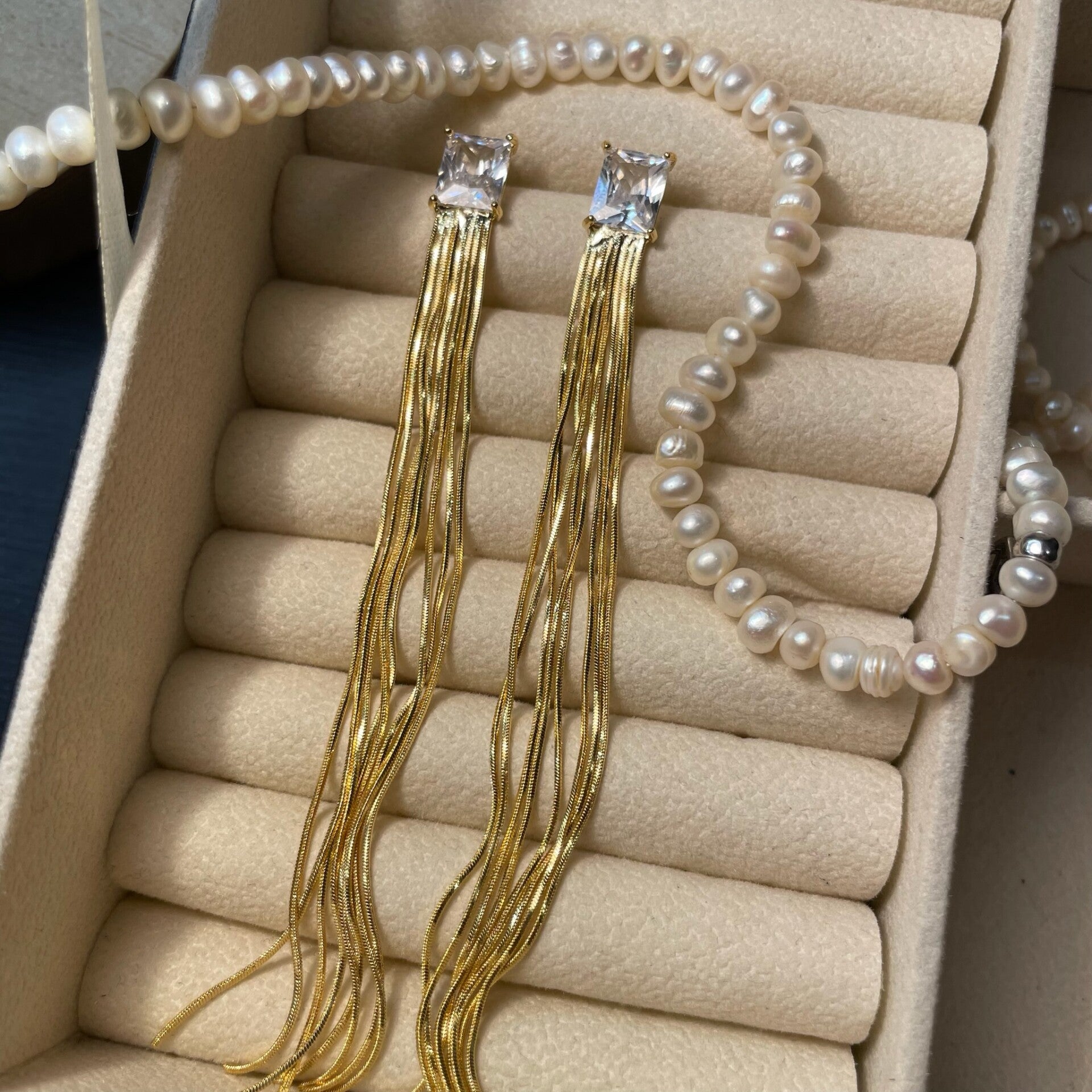 Gleaming Curtain Oorbellen (039)