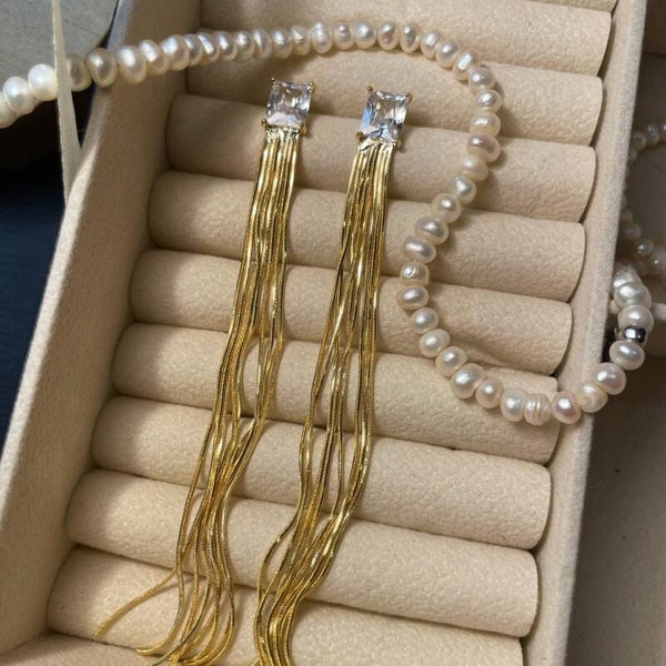 Gleaming Curtain Oorbellen (039)