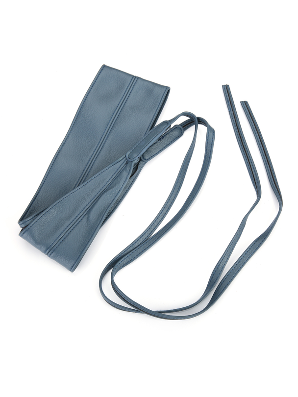 Knoopriem - Jeans blauw