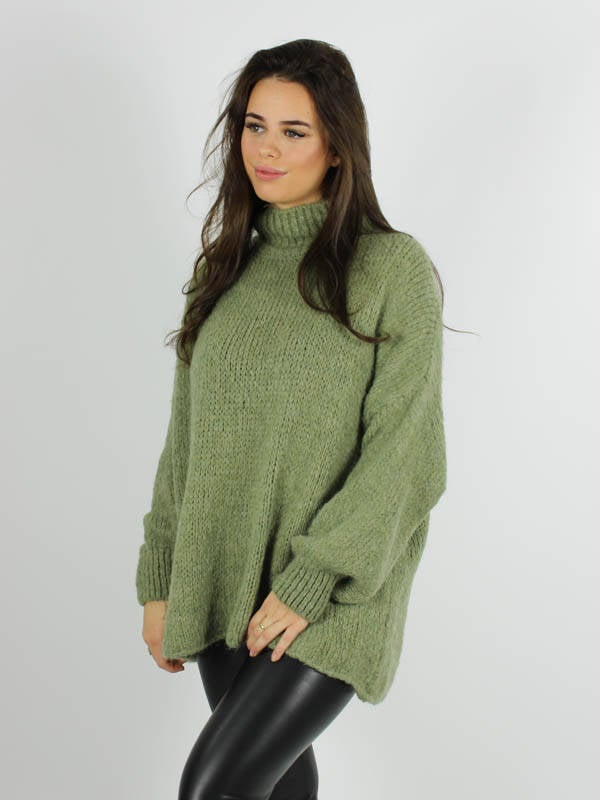 Trui Amilla – Licht Army Groen