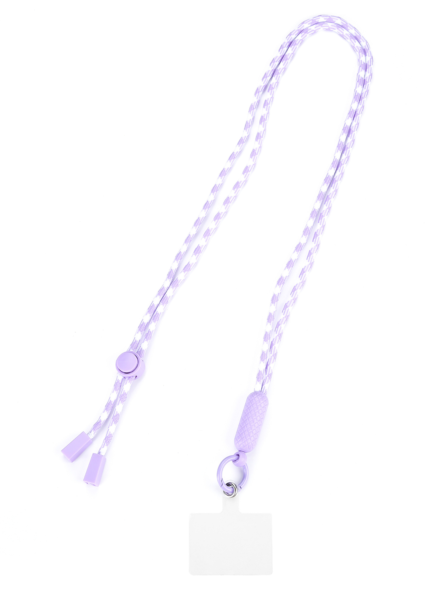 Telefoonkoord Universeel - Lila/Wit