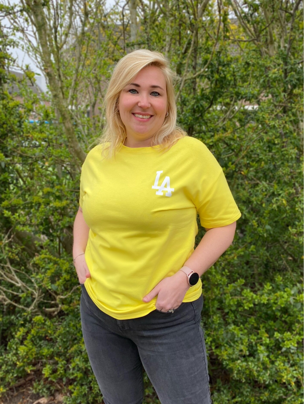 Shirt LA - Geel
