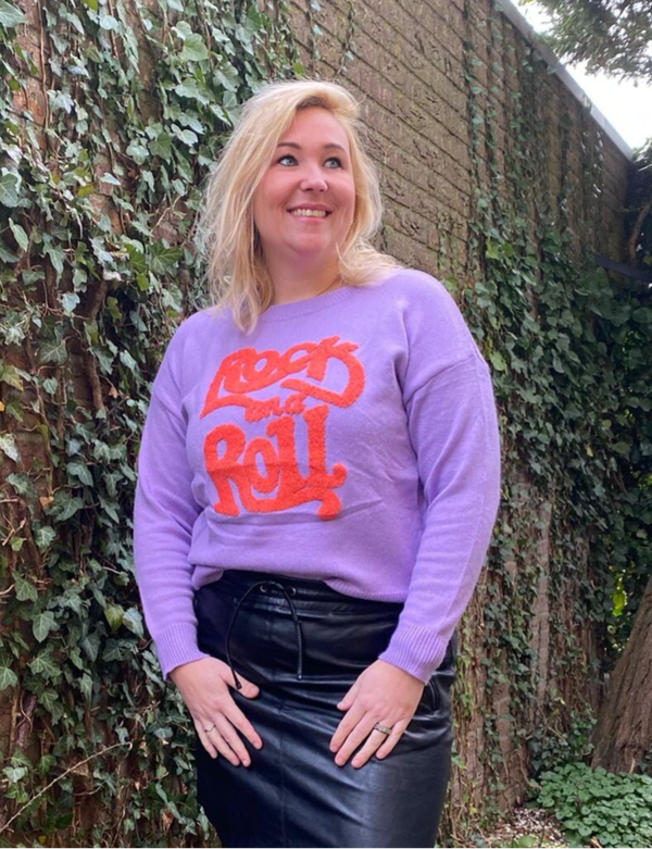 Trui Rock and roll - Lila