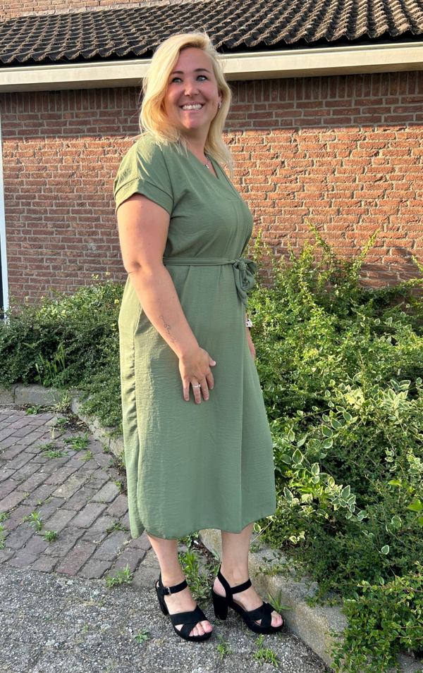 Pocket Jurk Assisi – Army Green