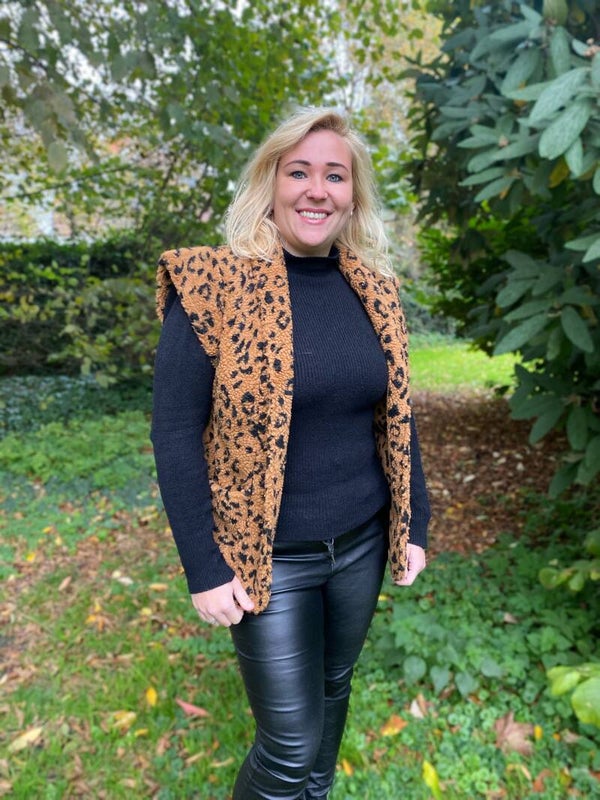 Teddy gilet - Panter Camel