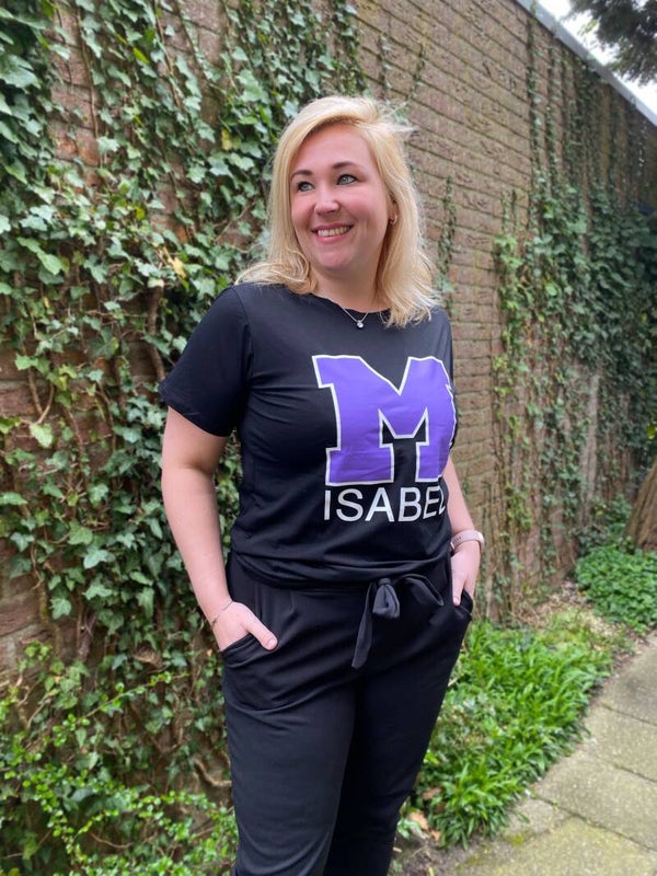 Shirt M Isabel - Zwart/Paars