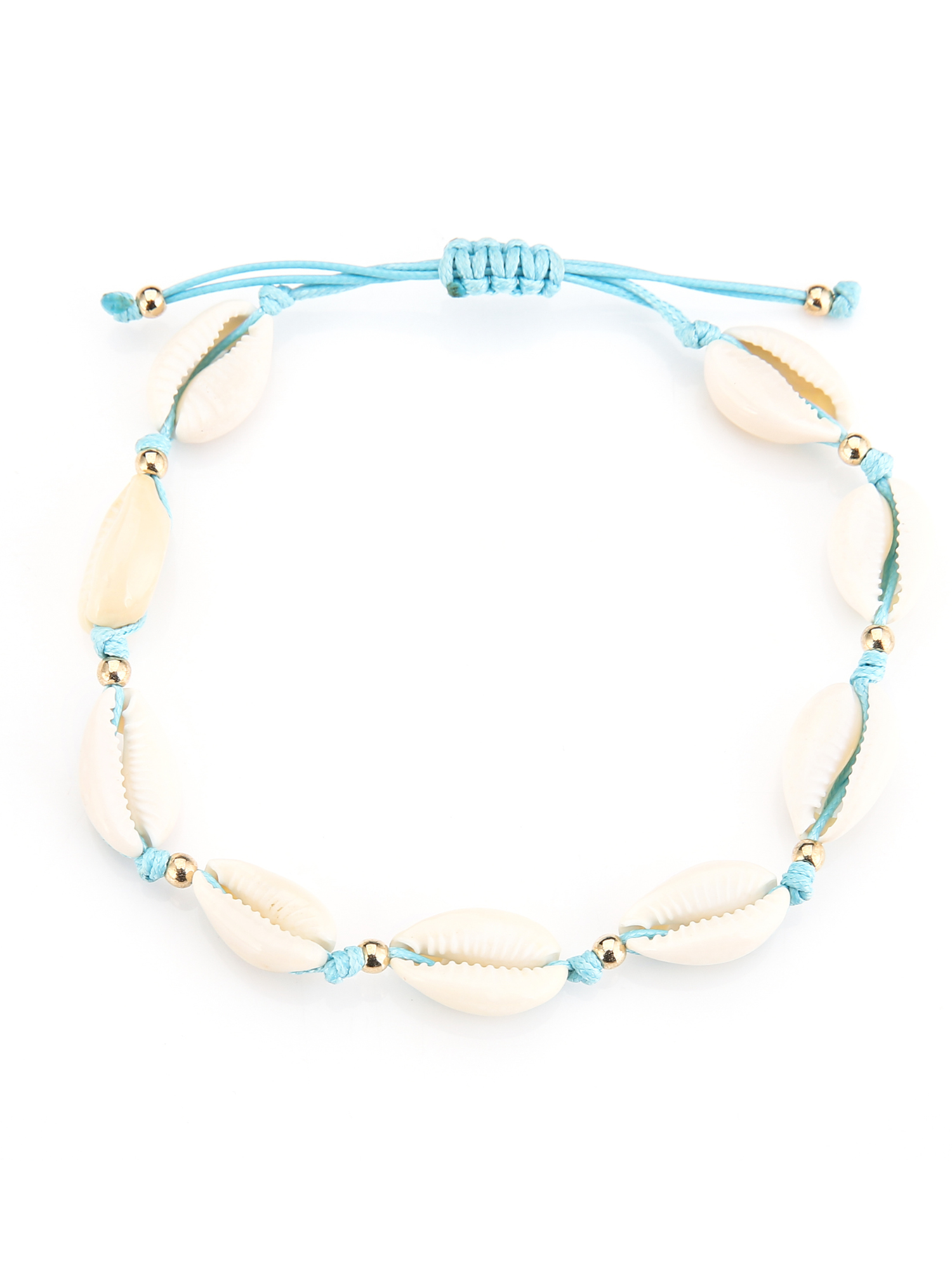 Enkelband schelpen - Blauw